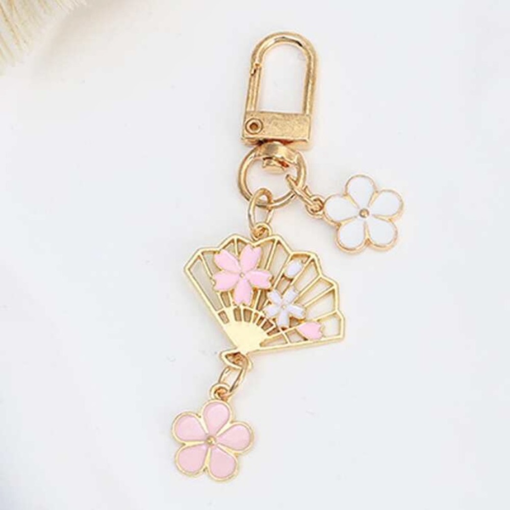 NIP CHERRY BLOSSOM AND FAN BAG CHARM